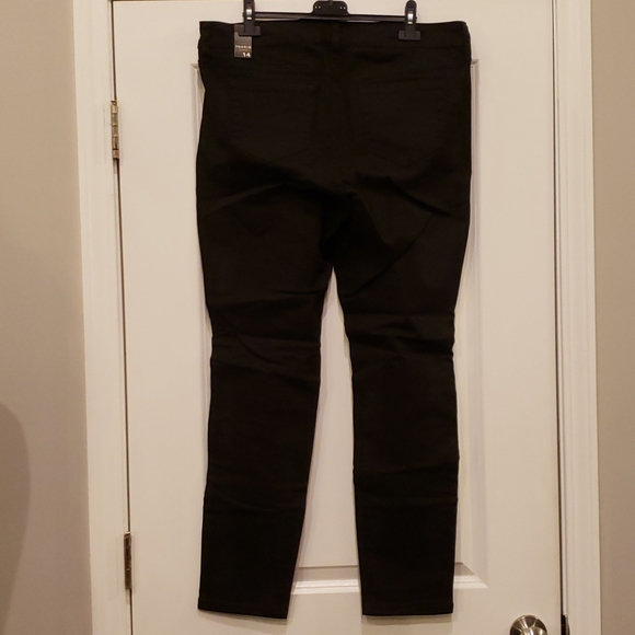 Torrid distressed black skinny jeans w/ plaid sz14 - Picture 3 of 3